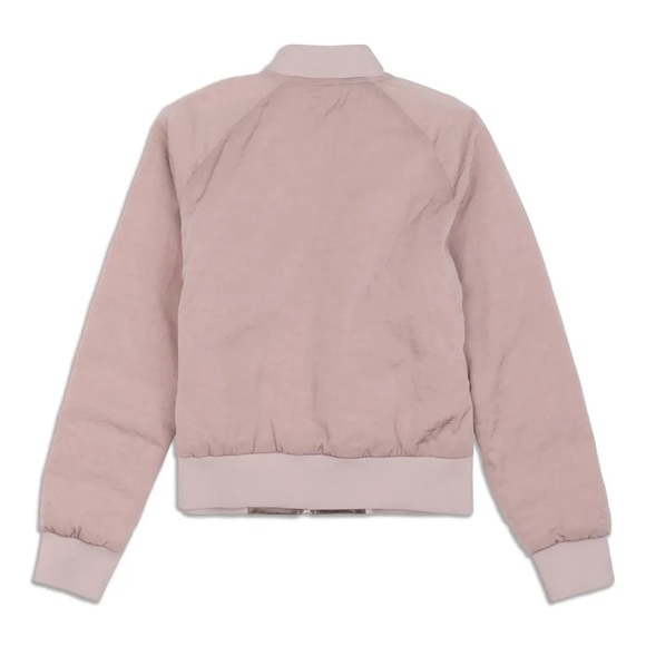 Lululemon Dark Chrome REVERSIBLE Non-Stop Bomber Jacket NWOT SIZE 10 - Picture 6 of 16